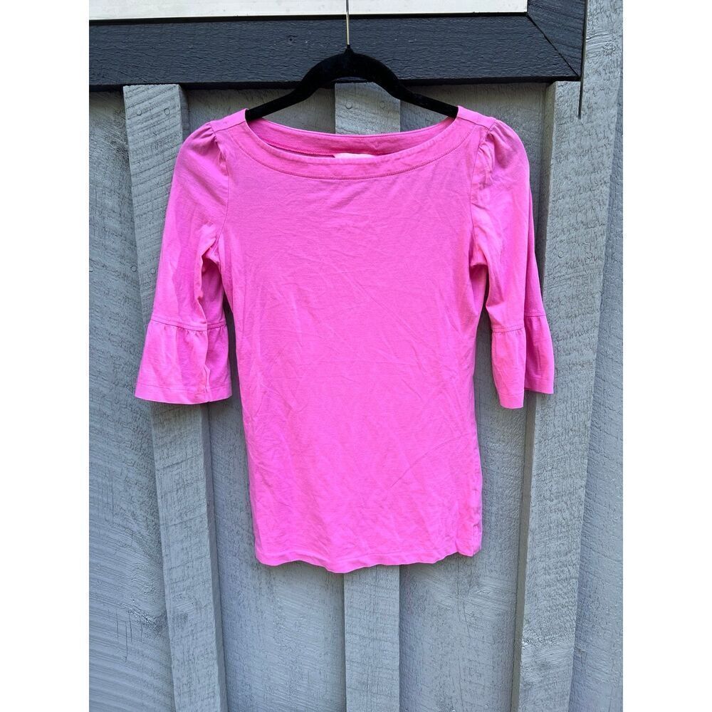 Lilly Pulitzer Fontaine Top In Raz Berry shirt XS